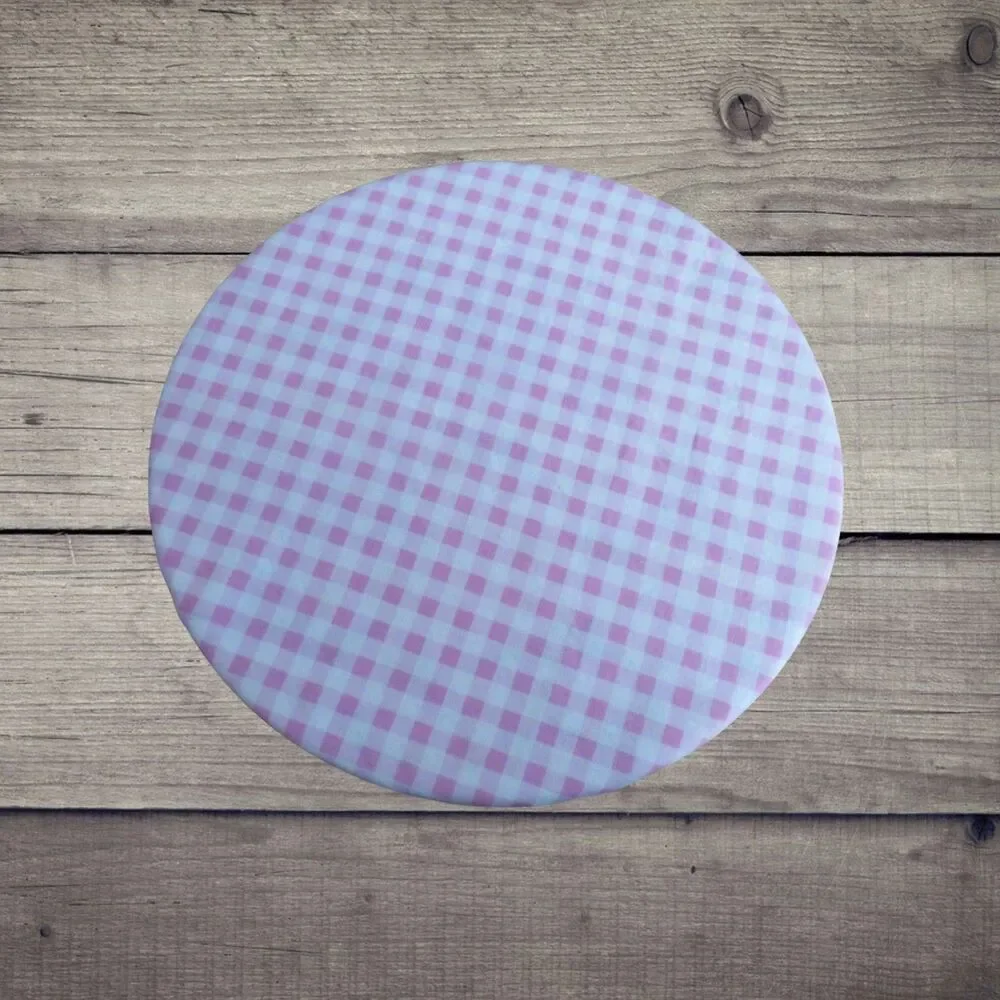 Kitchenaid Mixer Bowl Cover Reversible Bees and Pink Gingham